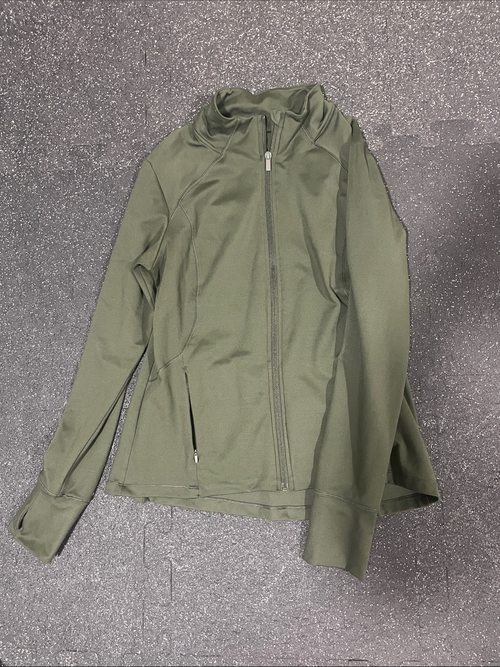 all in motion Olive Green Full-Zip Utility Jacket